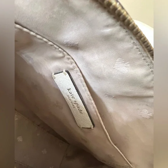 Kate Spade Woven / leather Crossbody GUC - Picture 12 of 13